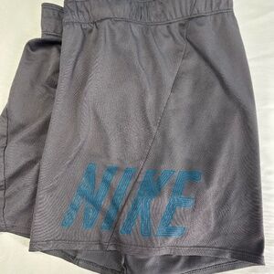 Nike Dry Fit Running Shorts Women's Small - Grey/Teal